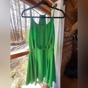 Bisou Bisou Green Mini Dress.